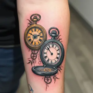 Two Clock Tattoo Ideas: Symbolism, Placement & Designs