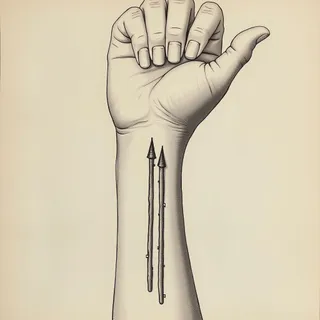 Two Lines on Forearm Tattoo Meaning & Symbolism