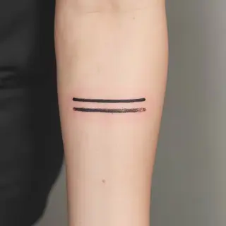 Two Lines Forearm Tattoo: Meaning & Healing Symbolism