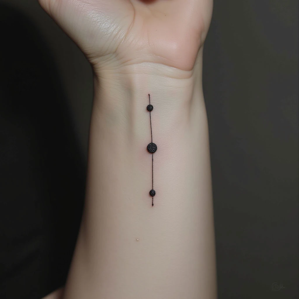 The Meaning Behind a 3 Dots Tattoo on a Woman's Wrist