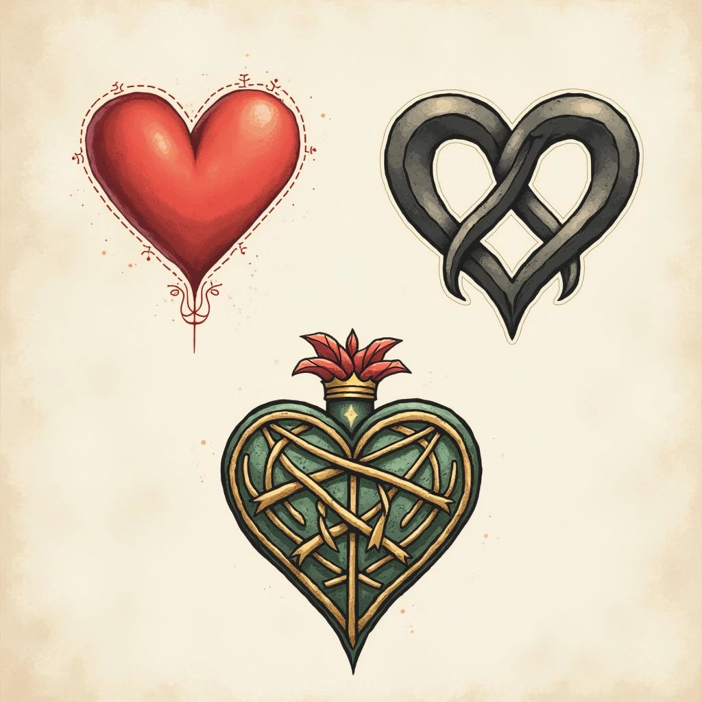 3 Heart Tattoo Ideas: Symbolism, Designs & Inspiration