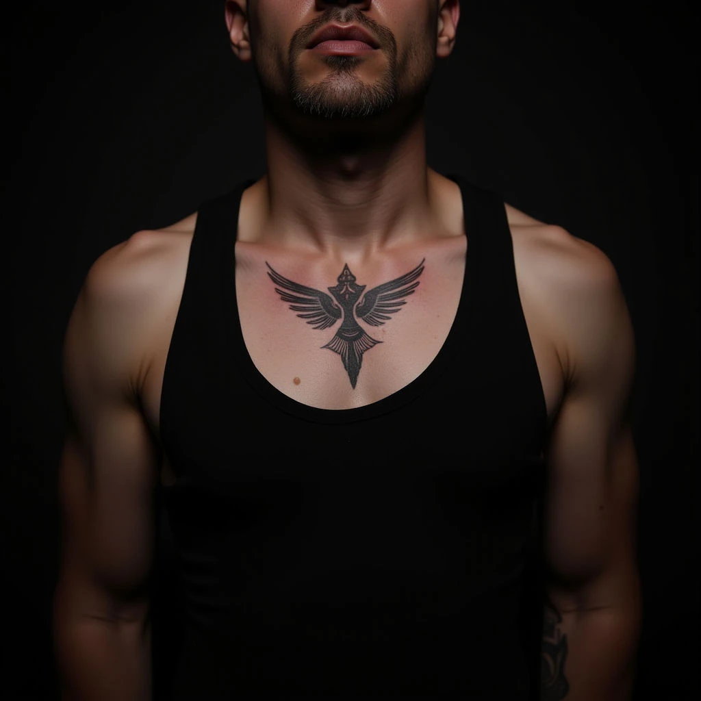 Small Abstract Chest Tattoos for Men: Meaning & Design Ideas
