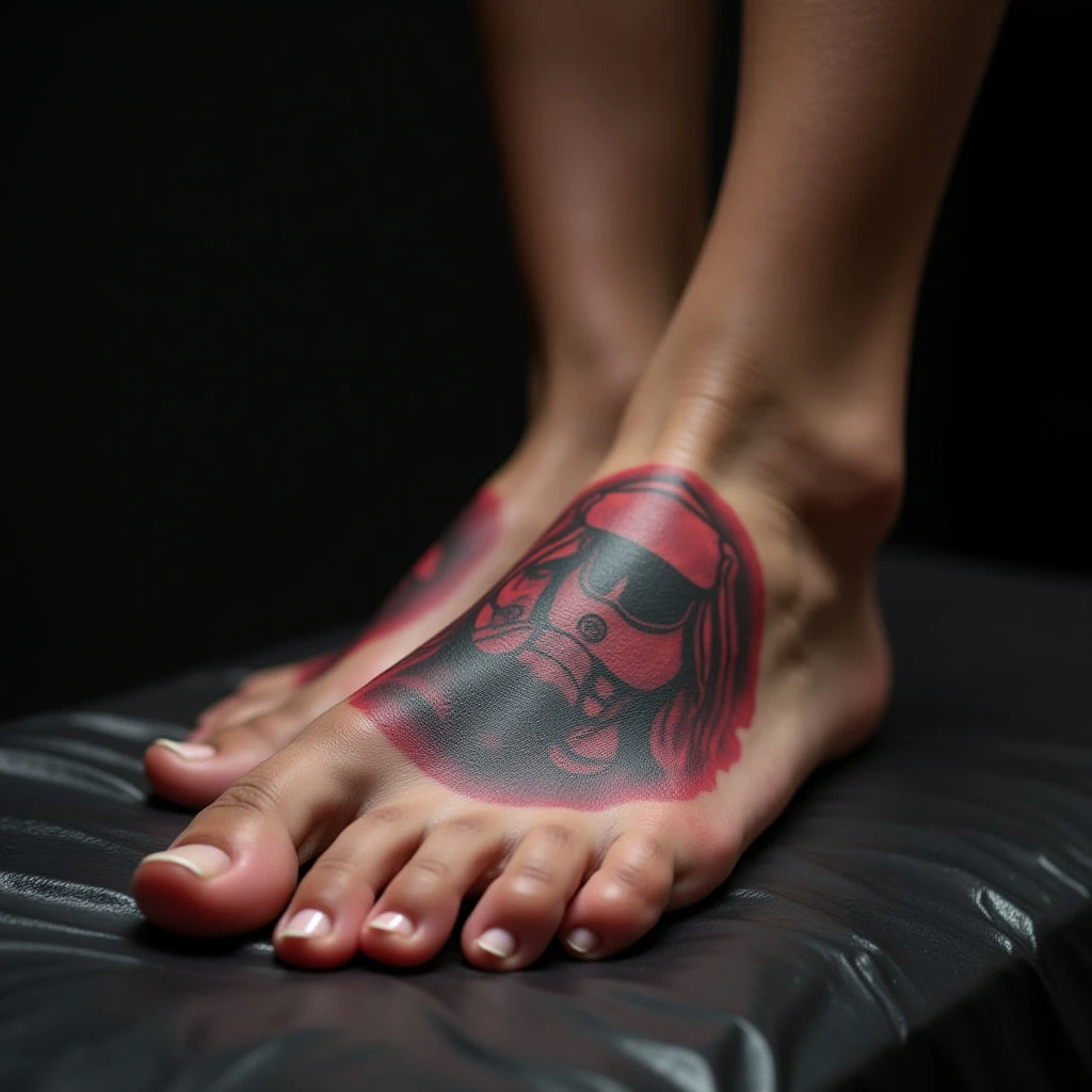 Spiritual Abstract Tattoos for Women - Foot Designs