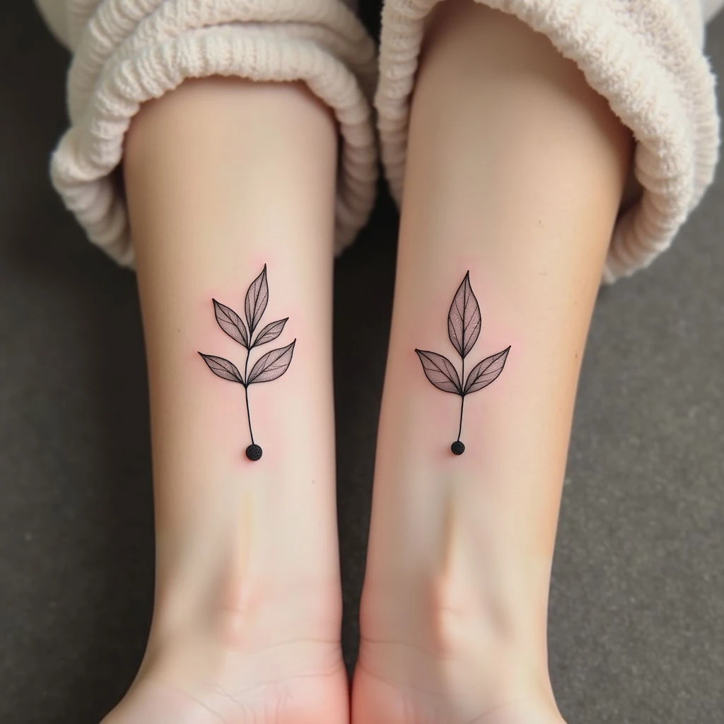 Minimalist Botanical Wrist Tattoos: A Delicate Connection to Nature