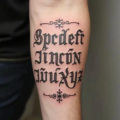 Alphabet Tattoo Designs for Men: A Guide to Meaning & Inspiration