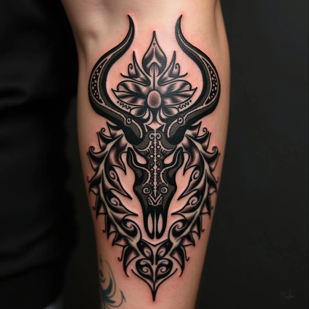 Unveiling the Ancient Echoes: Animal Skeleton Tattoos & Their Deep Meanings