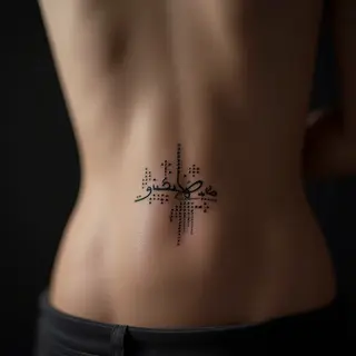 Delicate Mehndi Inspired Dotwork Ribcage Tattoo