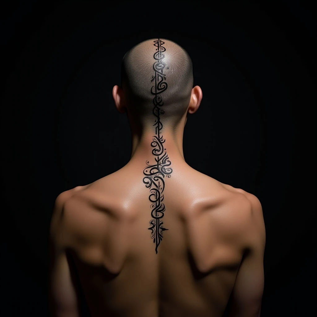 Simple Mehndi Arabic Calligraphy Tattoos for Hands