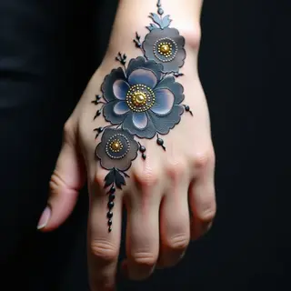 Easy Mehndi Inspired Watercolor Tattoos for Beginners