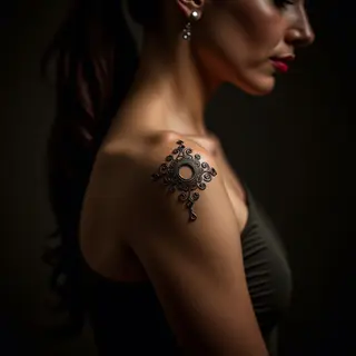 Tiny Henna Arabic Calligraphy Tattoos for Your Arm