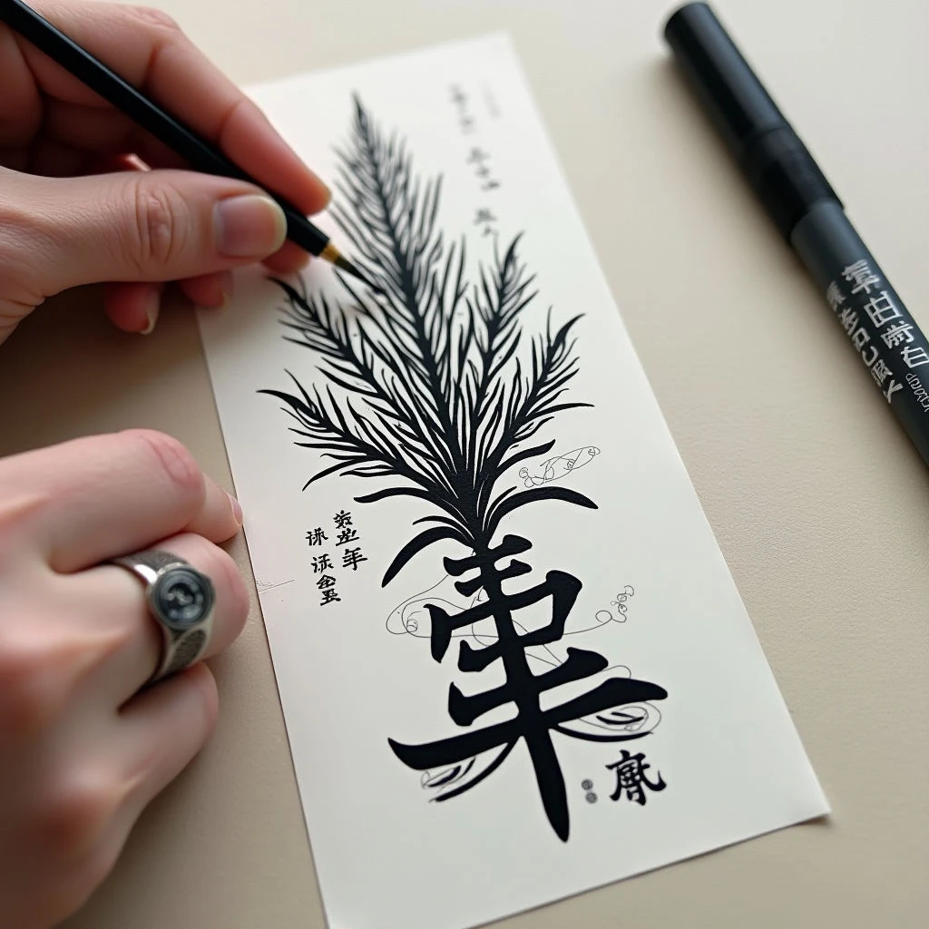 Creating a Stencil for an Arm Band Tattoo: A Traditional Approach