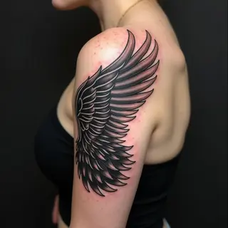 Majestic Wing Tattoo: A Symbol of Freedom and Strength