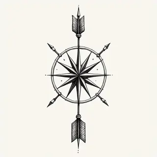 Arrow and Compass Tattoo: Meaning & Symbolism Explained