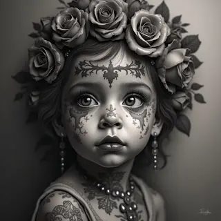 Ethereal Bonds: Baby Girl Tattoos for Mothers - A Darkly Romantic Guide