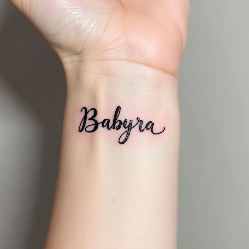 Baby's Name Tattoo Designs: Meaningful Ink for New Parents