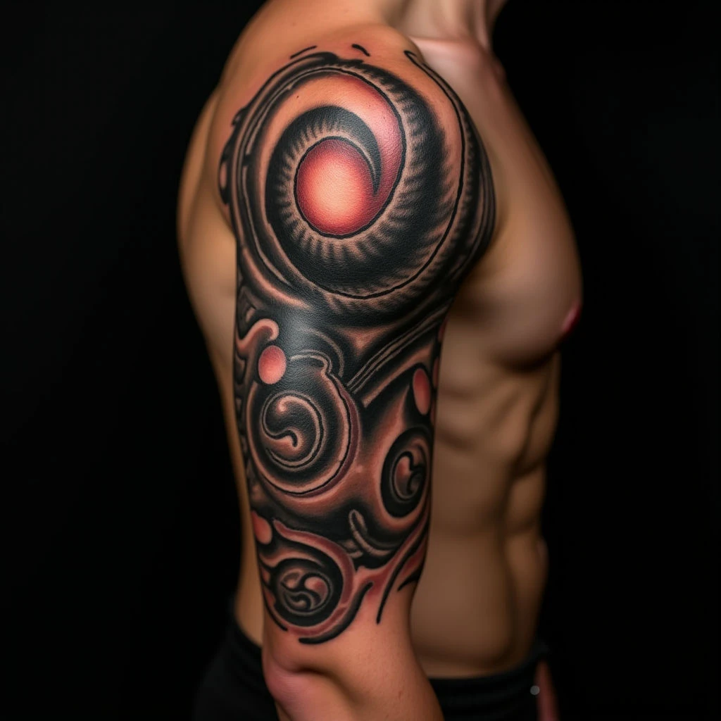 Cool First Tattoos for Boys: Biomechanical Designs