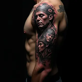 Powerful Biomechanical Father & Son Tattoo Ideas for Guys