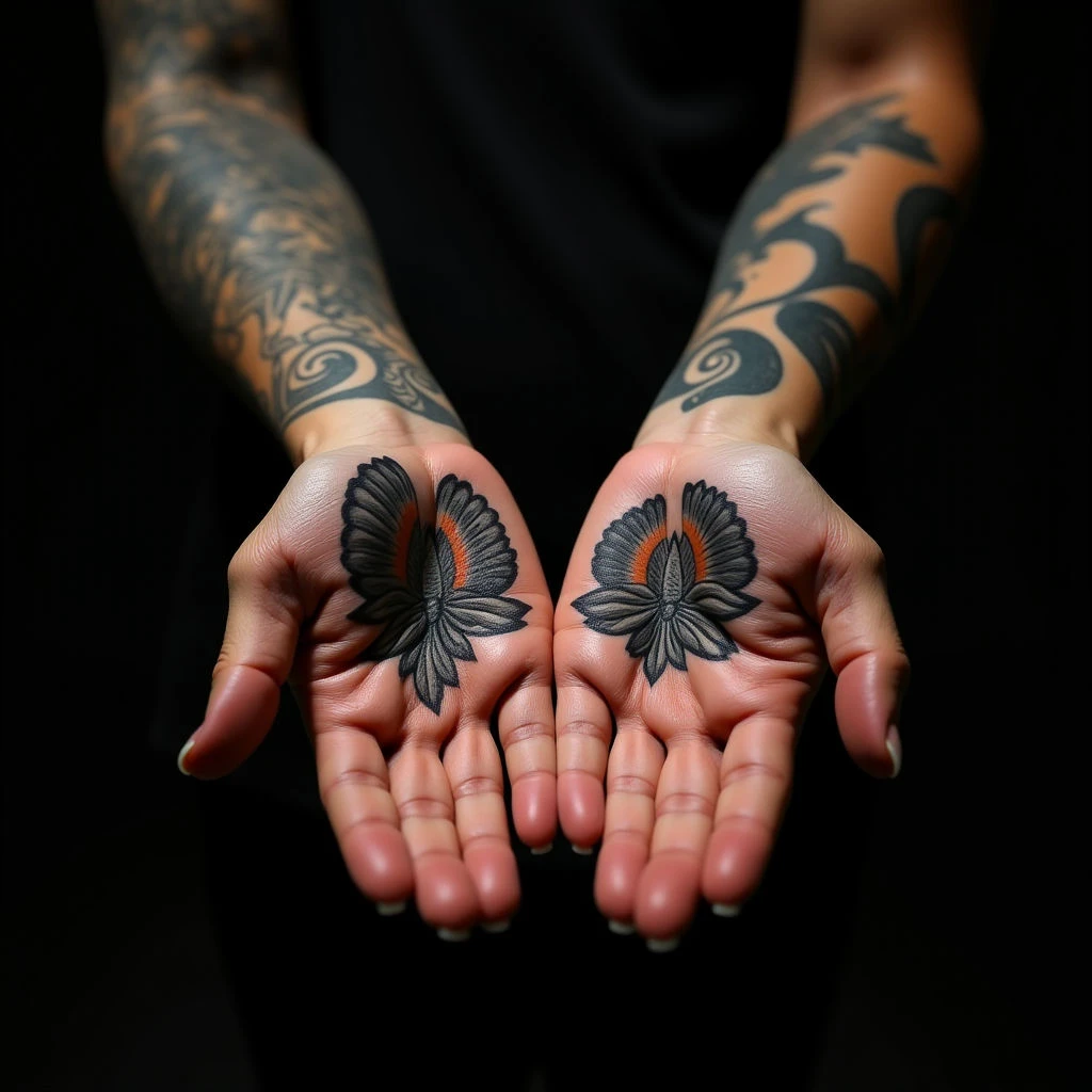 Powerful Biomechanical Mother & Daughter Hand Tattoos with Meaning