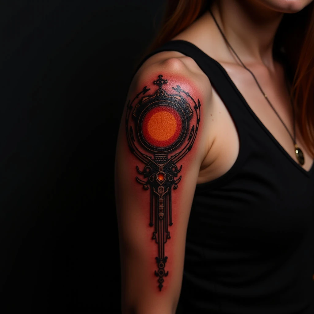 Small Biomechanical Shoulder Tattoos for Women: Meaning & Design