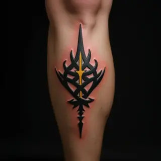 Tiny Tribal Leg Tattoos for Men: Meaningful Designs