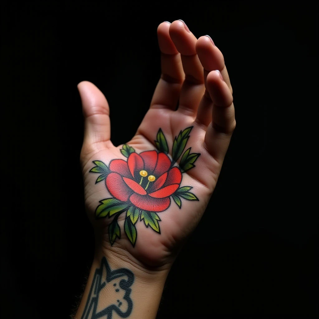 Little Traditional Hand Tattoos for Men - Best Designs