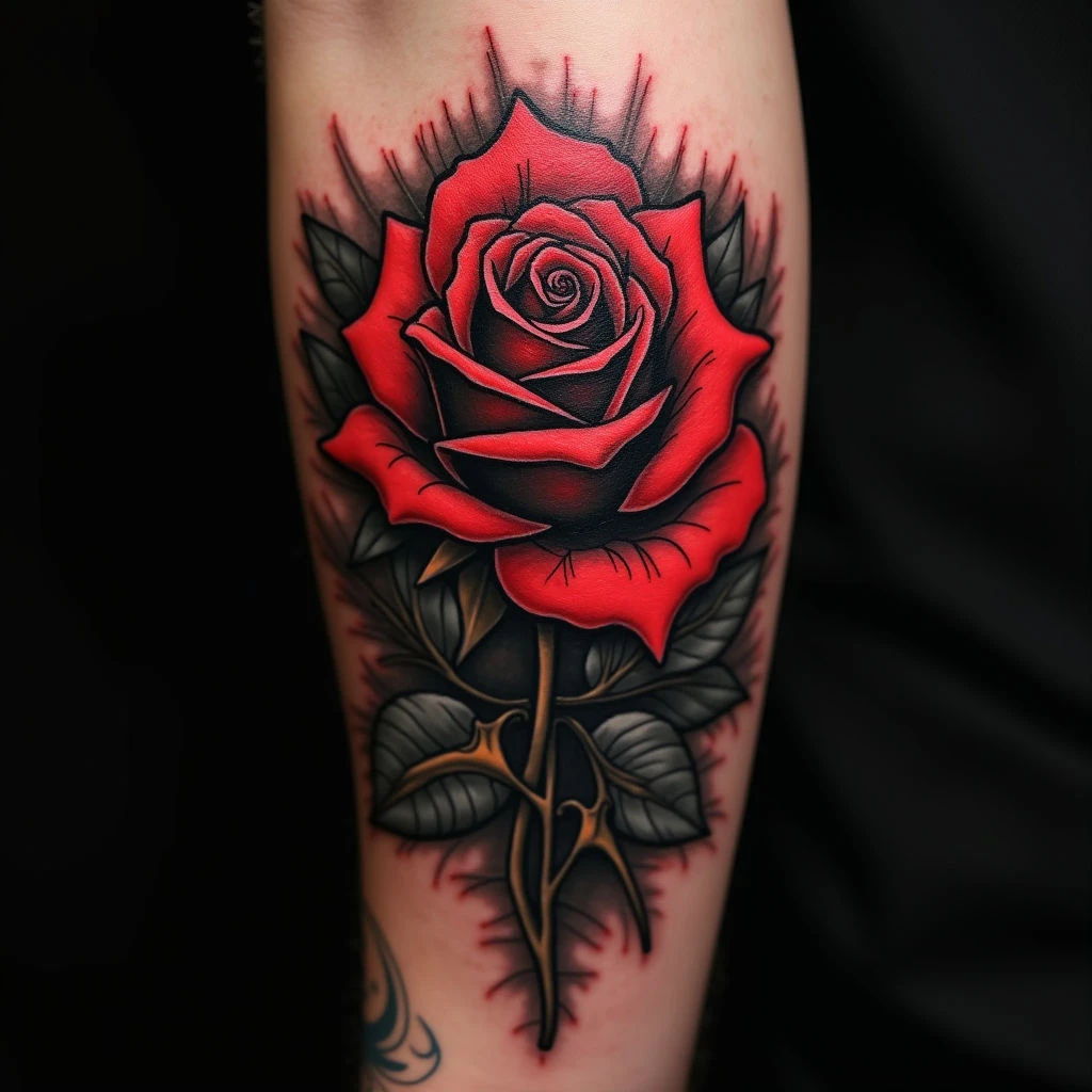 What Are Black and Red Tattoos Called?