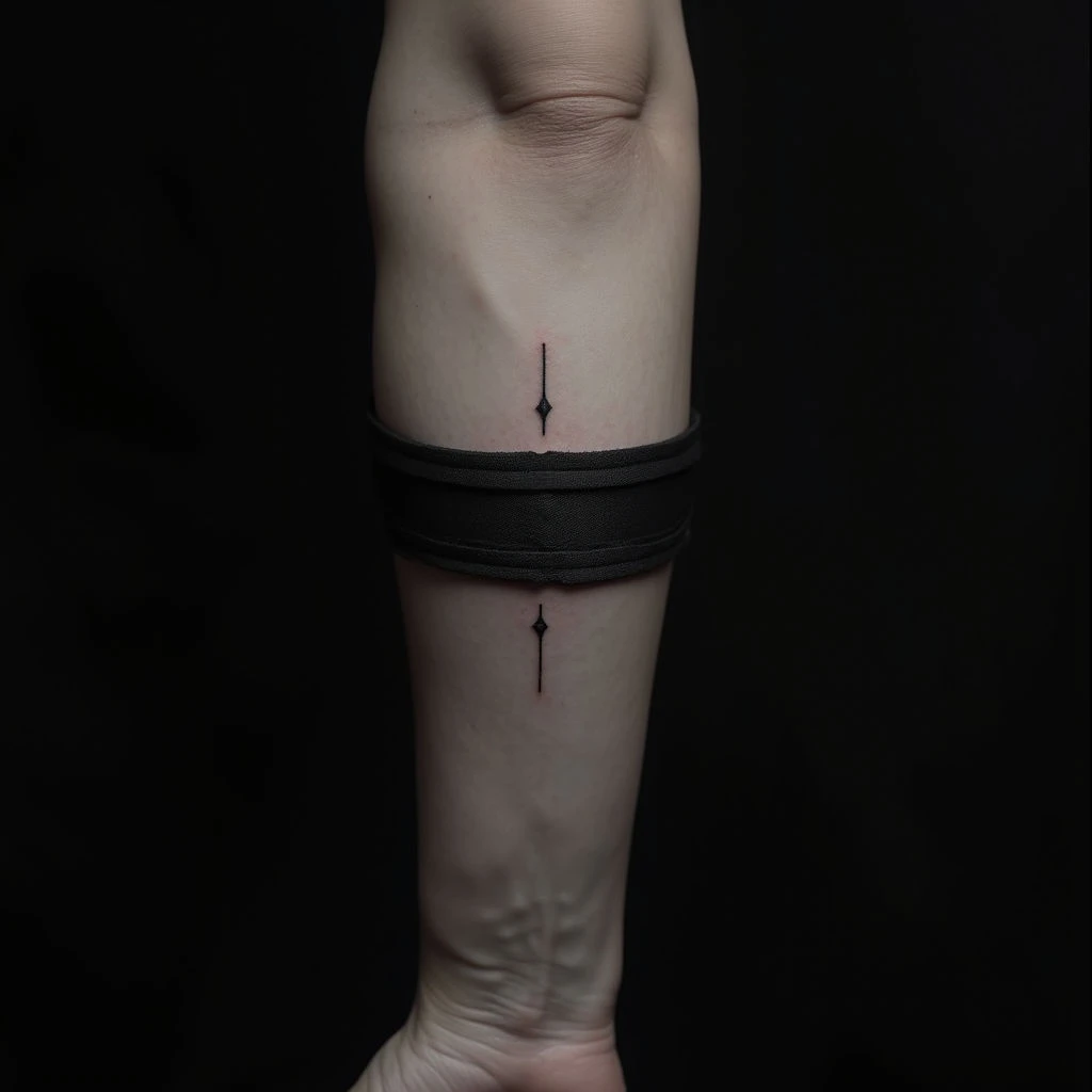 Black Band on Forearm Tattoo: Meaning & Design Inspiration