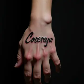 Hand Tattoo Cover Up Ideas for Girls (Black & Grey)