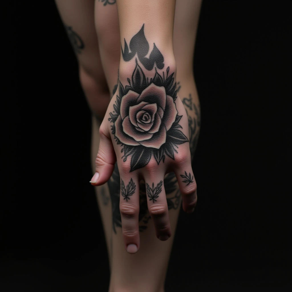 Ring Finger Tattoos for Women: Bold Leg Designs