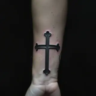 Subtle Back Lettering Tattoos in White Ink – Small & Stylish