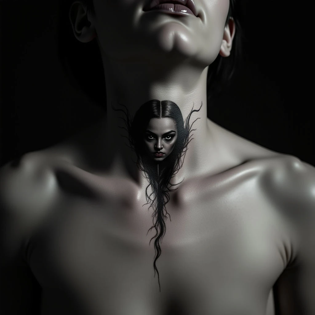 Dreamy Baby Tattoos: Surreal Collarbone Designs for Girls