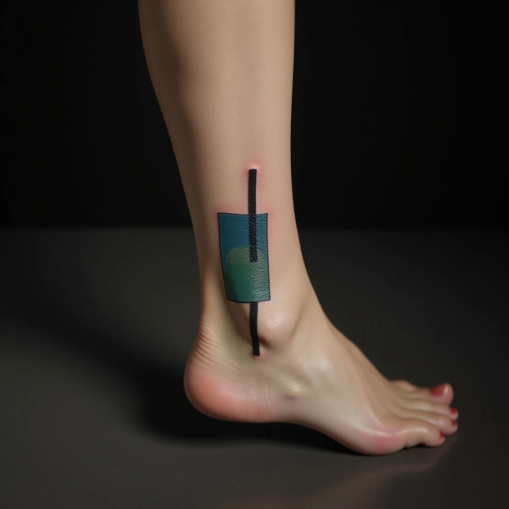 Minimalist Ankle Tattoos: The Meaning of Two Black Lines
