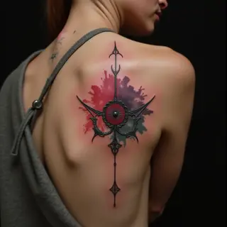 Watercolor Back Tattoos for Women: Small & Colorful Designs