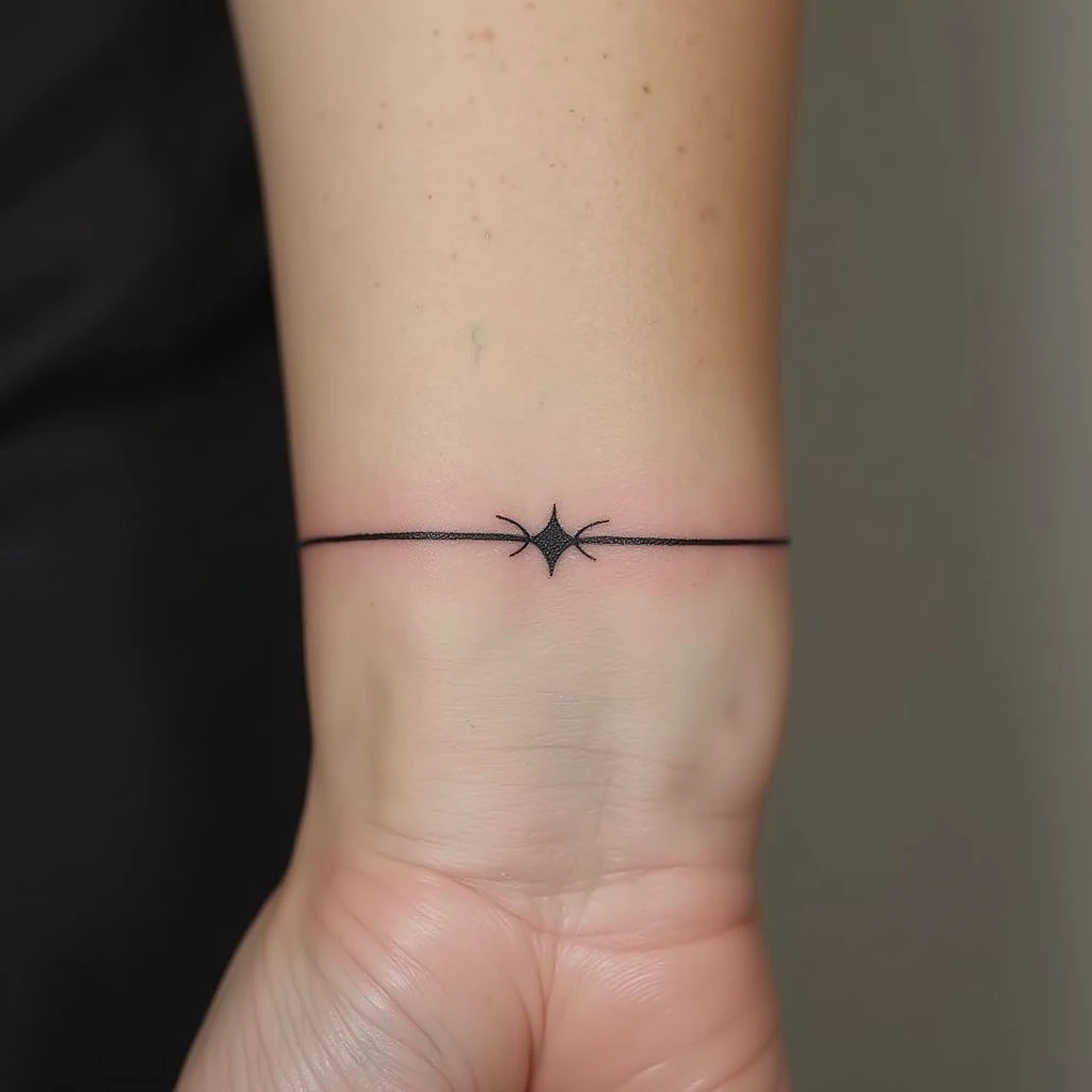 Black Line Around Wrist Tattoo: Meaning & Design Ideas