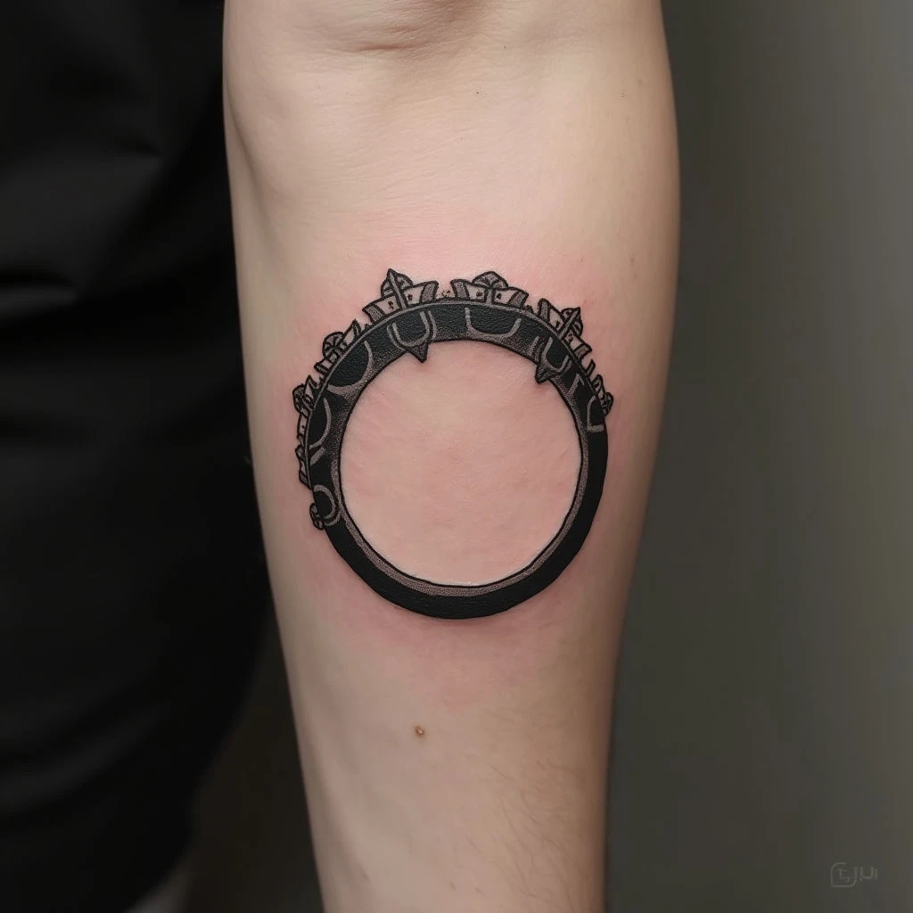 Black Ring Around Forearm Tattoo Meaning & Symbolism
