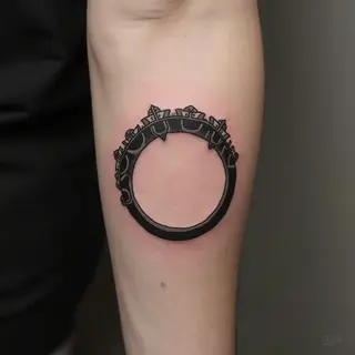 Black Ring Around Forearm Tattoo Meaning & Symbolism