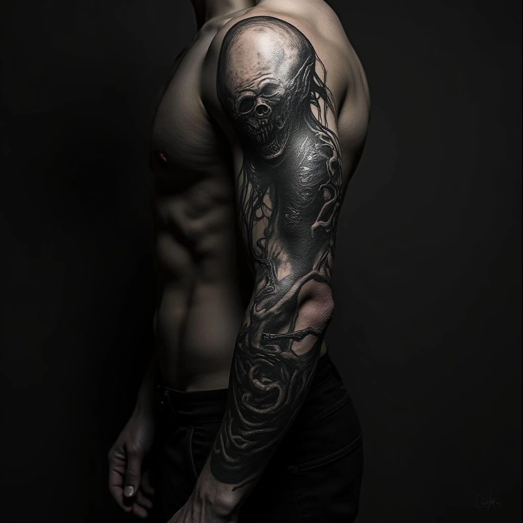 Blackout Tattoos: Embracing Darkness, Unveiling Meaning