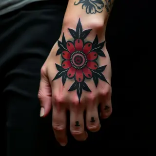 Subtle Back Tattoos for Men: Micro-Realism in Black, Grey & Red