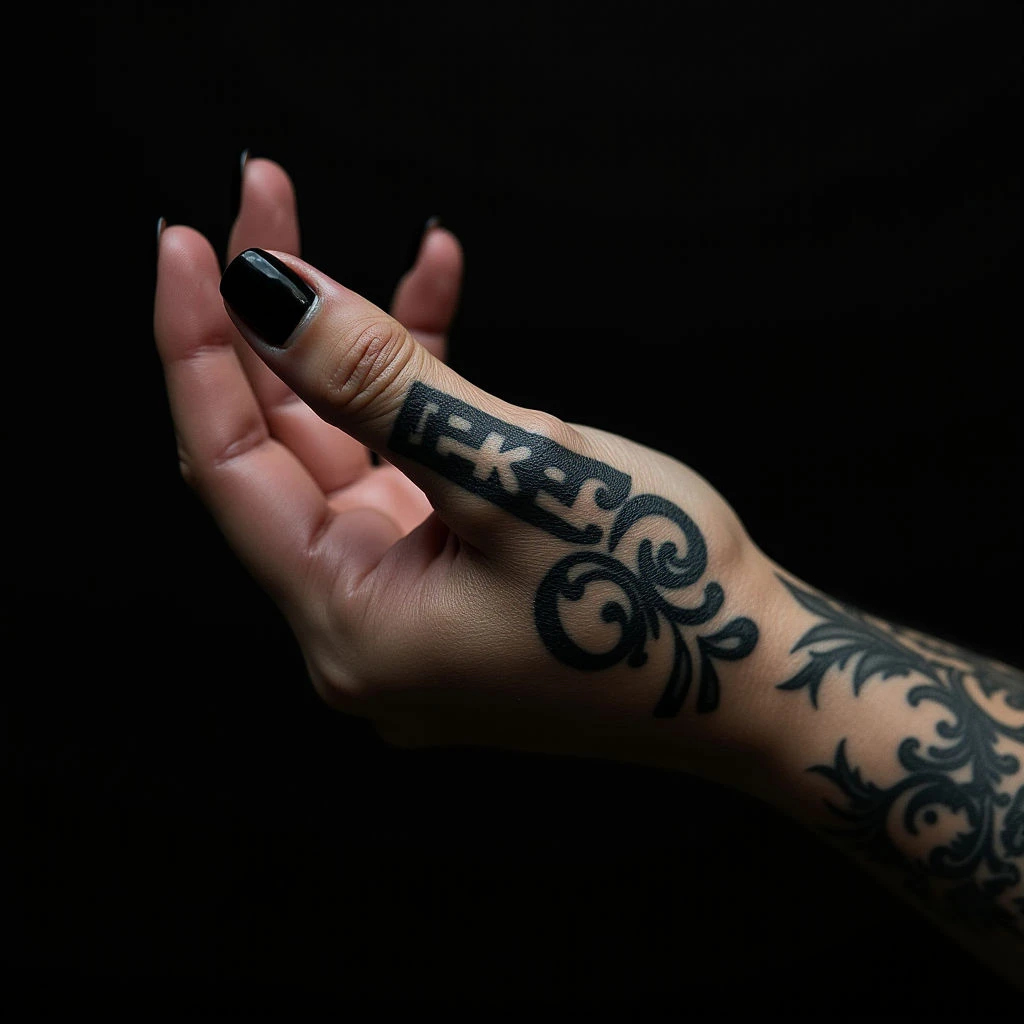 Dramatic Neck Tattoos for Men | Blackwork & Gold Accents