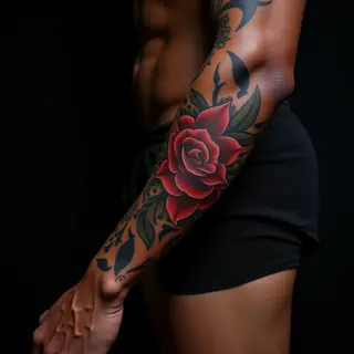 Bold Ornamental Foot Sleeve Tattoo Designs for Men