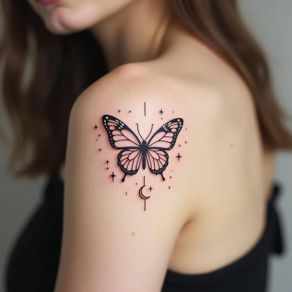 Delicate Butterfly Tattoo: A Symbol of Transformation