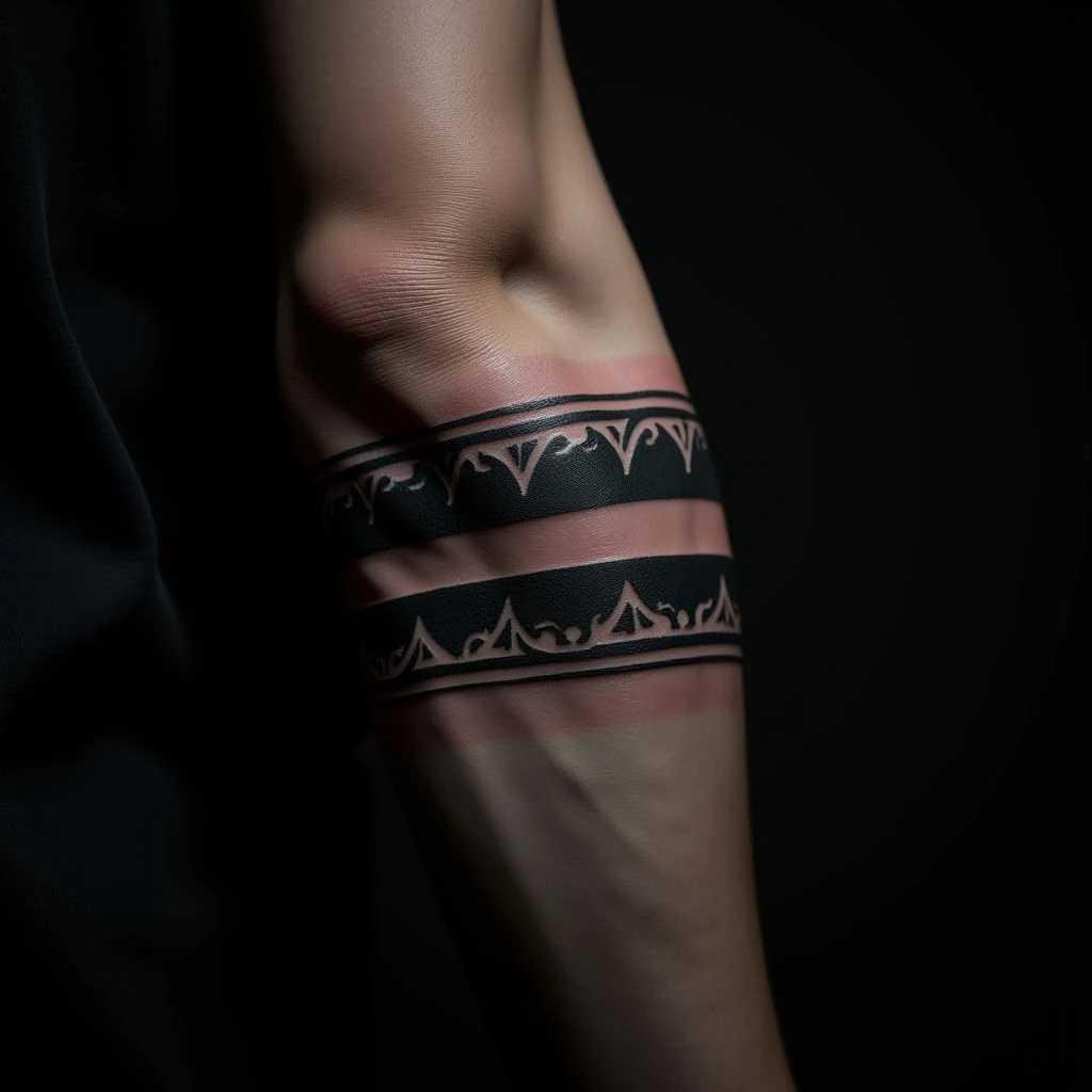 Two Bands Around Arm Tattoo: Meaning & Design Inspiration