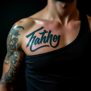 Powerful Family Forearm Tattoos for Sons: Calligraphy & Meaning