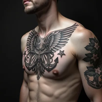 Chest Cover Up Tattoo Designs for Men