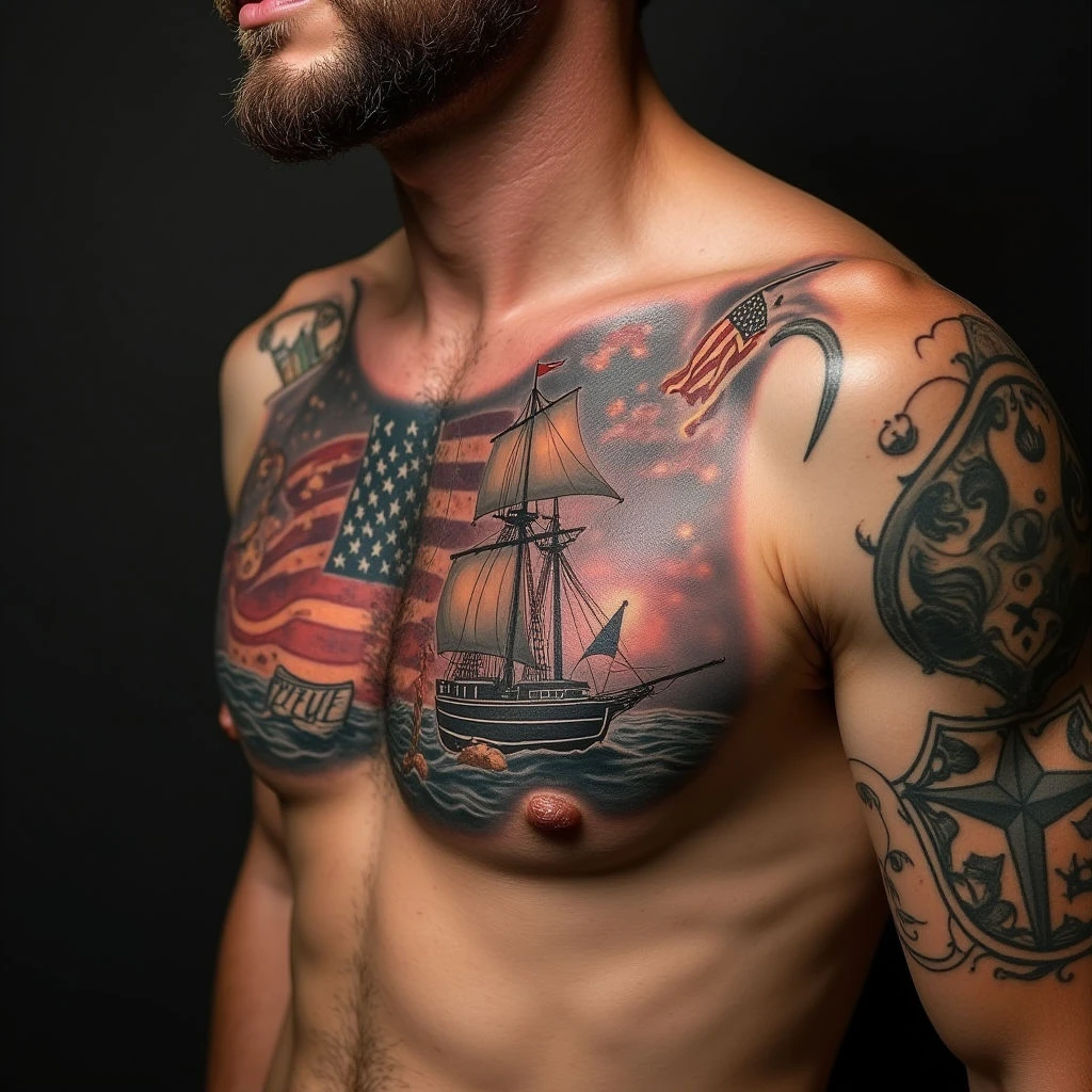 Chest Cover Up Tattoo Designs for Men: Healing Through Ink