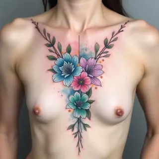 Chest Tattoo Ideas: A Watercolor Inspiration Guide