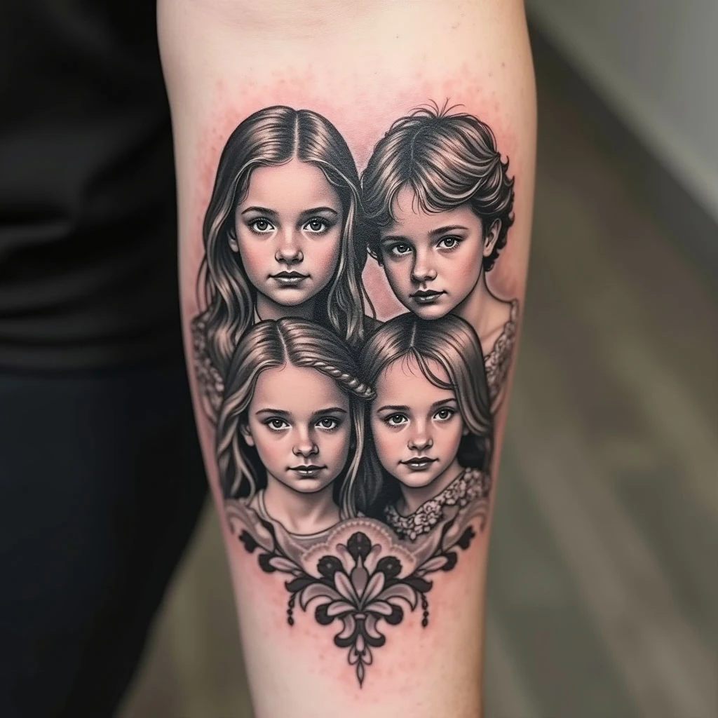 Children's Name Tattoo Designs for Men: A Guide to Meaningful Ink