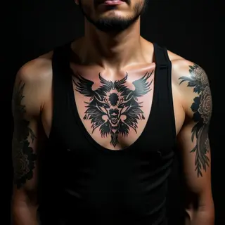 Stunning Abstract Asian Chest Tattoos: Meaning & Inspiration