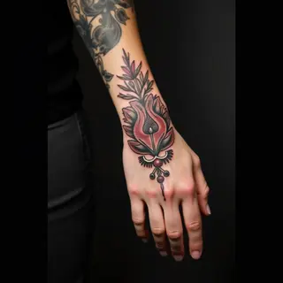 Tiny Illustrative Chinese Tattoos: Meaningful Designs for Your Hand