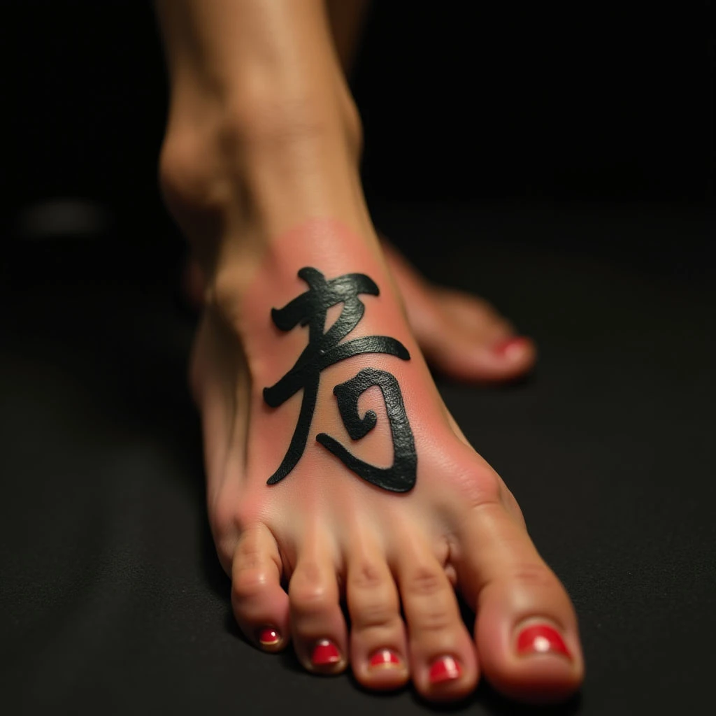 Subtle Japanese Word Tattoos for Feet: Meaning & Design Ideas